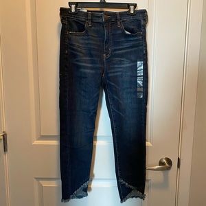 American Eagle Dark Skinny Jeans with Ankle Detail